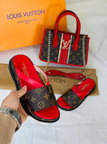 LV Sandals and handbag set
