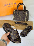 LV Sandals and handbag set