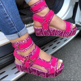 Pattern Graffiti Trend Fashion Sandals