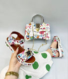 Floral Bag and shoes sets - Nazbeauti