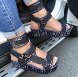 Pattern Graffiti Trend Fashion Sandals