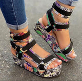 Pattern Graffiti Trend Fashion Sandals