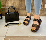 LV Bag and Flats Set