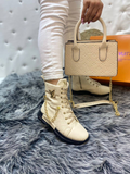 LV Bag and Boots Set