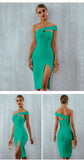 Blue Bodycon Bandage - Nazbeauti