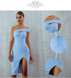 Blue Bodycon Bandage - Nazbeauti