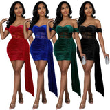 Off Shoulder Mini Dress - Nazbeauti