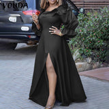 Off Shoulder Maxi Dress - Nazbeauti