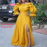 Off Shoulder Maxi Dress - Nazbeauti