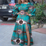 Off Shoulder Maxi Dress - Nazbeauti