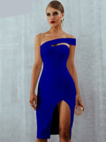 Blue Bodycon Bandage - Nazbeauti