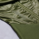Army Green Satin Elegant - Nazbeauti