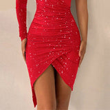 Glitter Glamorous One Shoulder - Nazbeauti