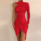 Glitter Glamorous One Shoulder - Nazbeauti